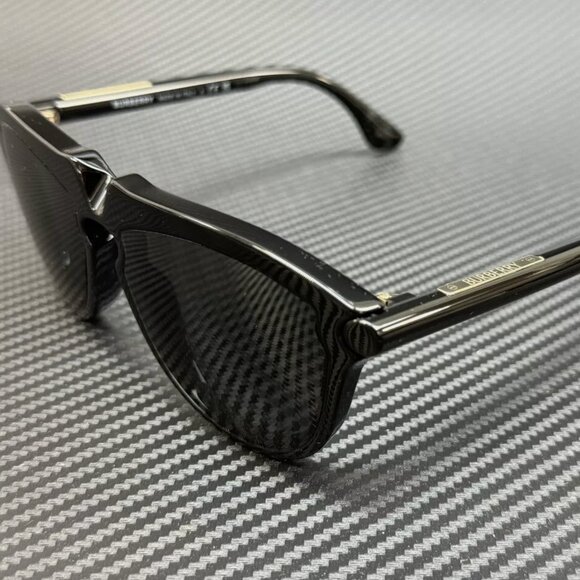 Burberry Men's Black 58mm Sunglasses NEW - Picture 1 of 5